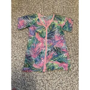 Lilly Pulitzer Women's Swim Cover-Up Dress Size XS Pink Green